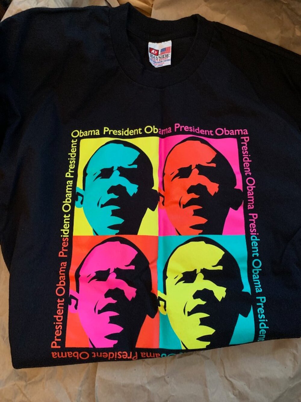 PRE-LOVED PRESIDENT OBAMA T-SHIRT SIZE XL